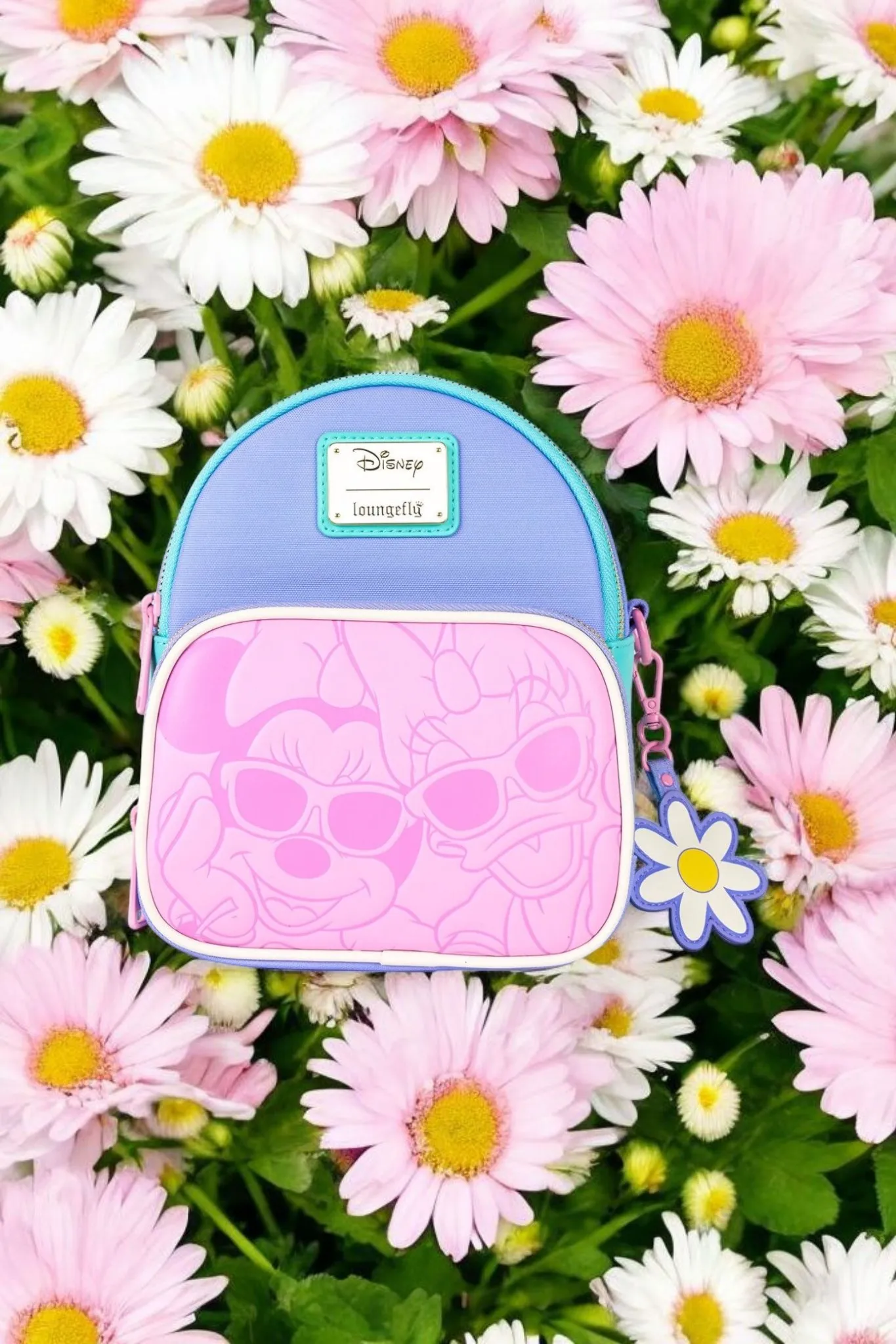 Loungefly Disney 85th Anniversary Daisy and Minnie Convertible Mini-Backpack