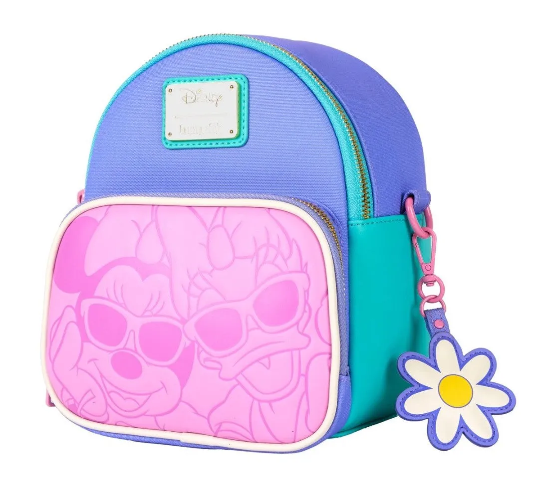 Loungefly Disney 85th Anniversary Daisy and Minnie Convertible Mini-Backpack