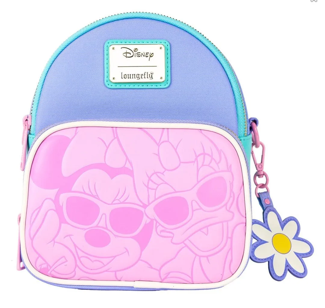 Loungefly Disney 85th Anniversary Daisy and Minnie Convertible Mini-Backpack