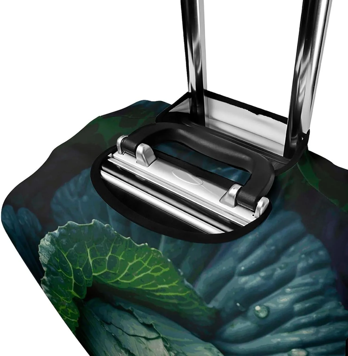 Luggage Cover Dustproof Anti-scratch Suitcase Cover Elastic Travel Suitcase Protector Bright Cabbage Washable Baggage Case Luggage Sleeves Fits 18-32 Inch Luggage