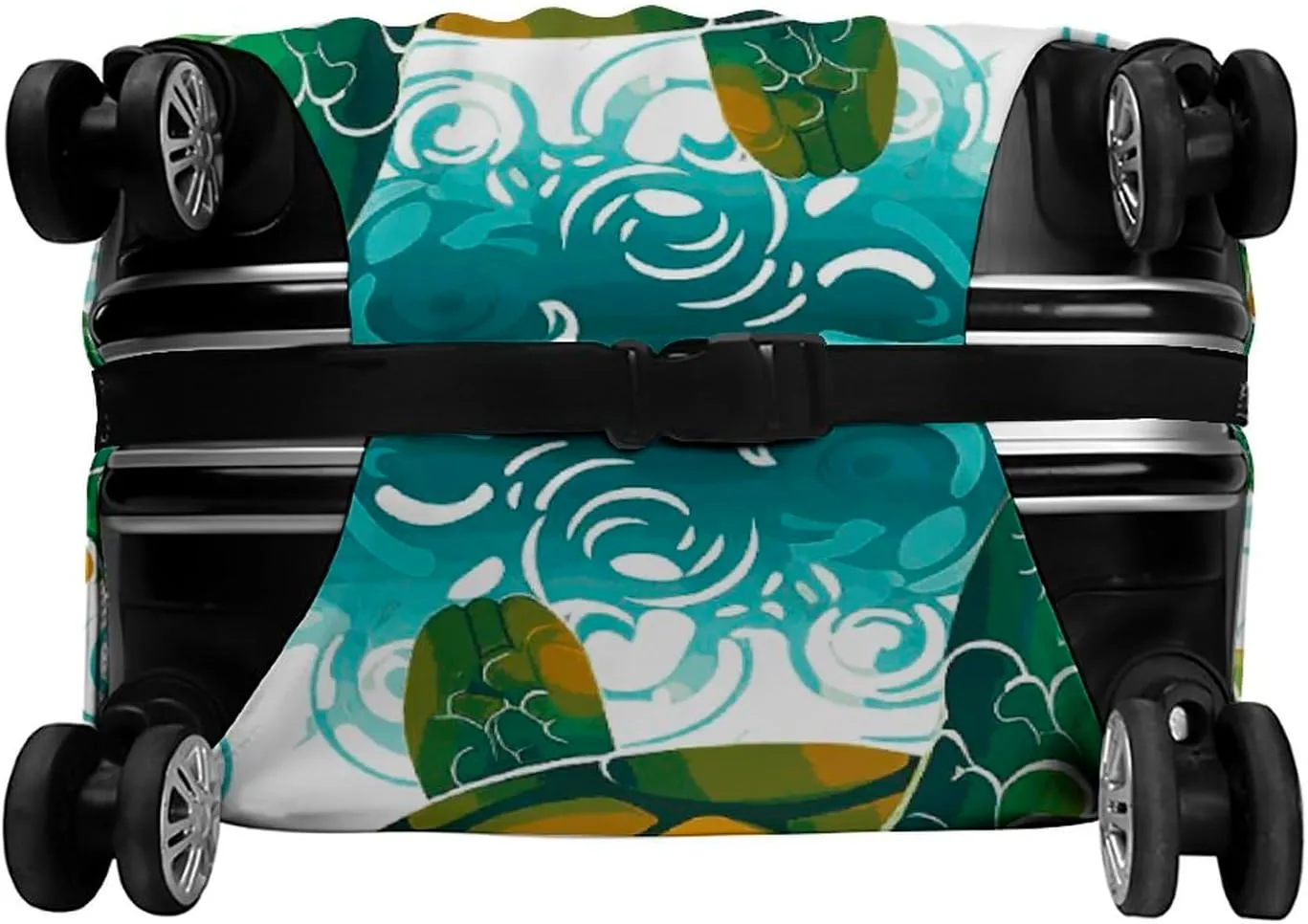 Luggage Cover for Travel, Cartoon Turtle Pattern Fashion Luggage Covers, Washable Stretch Suitcases Protector Fits 19-32 Inch Luggage L