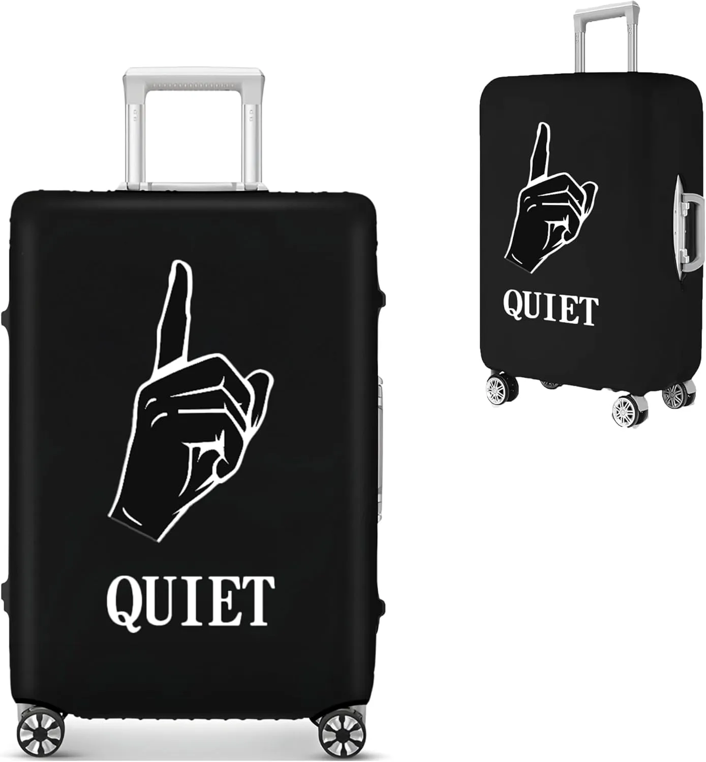 Luggage Covers For Suitcase Tsa Approved, Washable Luggage Cover Elastic Luggage Protector Scratch Resistant Luggage Cover For 30-32 Inch Wheeled Luggage(QUIET-30 inch)