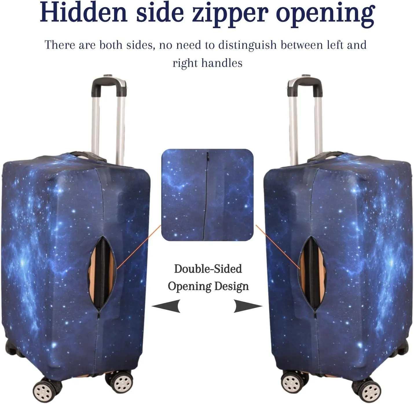 Luggage Cover,Washable Elastic Suitcase Cover Protector Galaxy, XL: Fit 29-30 Inch Luggage