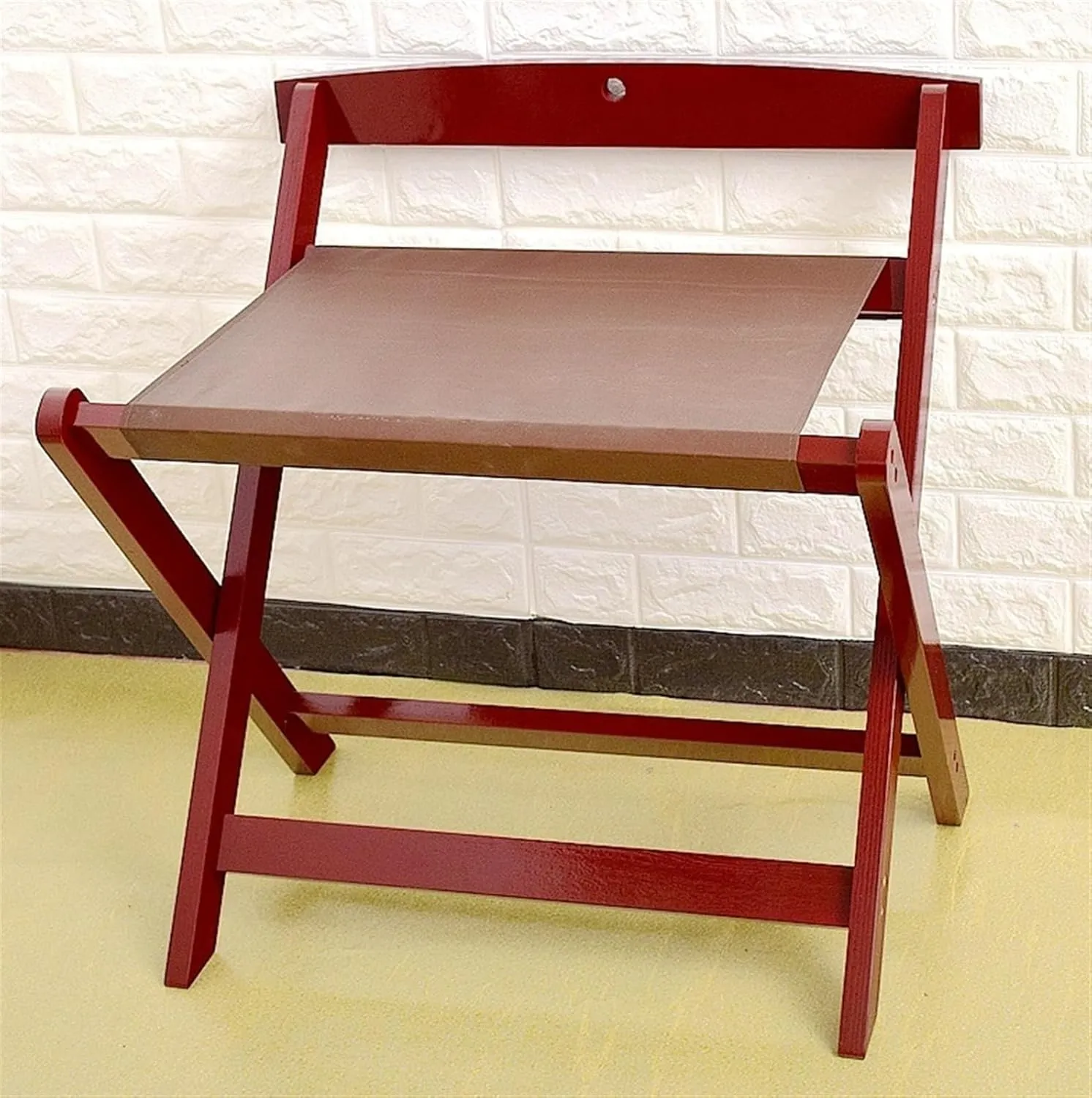 Luggage Holders for Guest Room, 2 Pack Luggage Rack Folding Luggage Rack with Cloth Wood Travel Bag Rack for Home Bedroom Bedroom Hotel(Brown)
