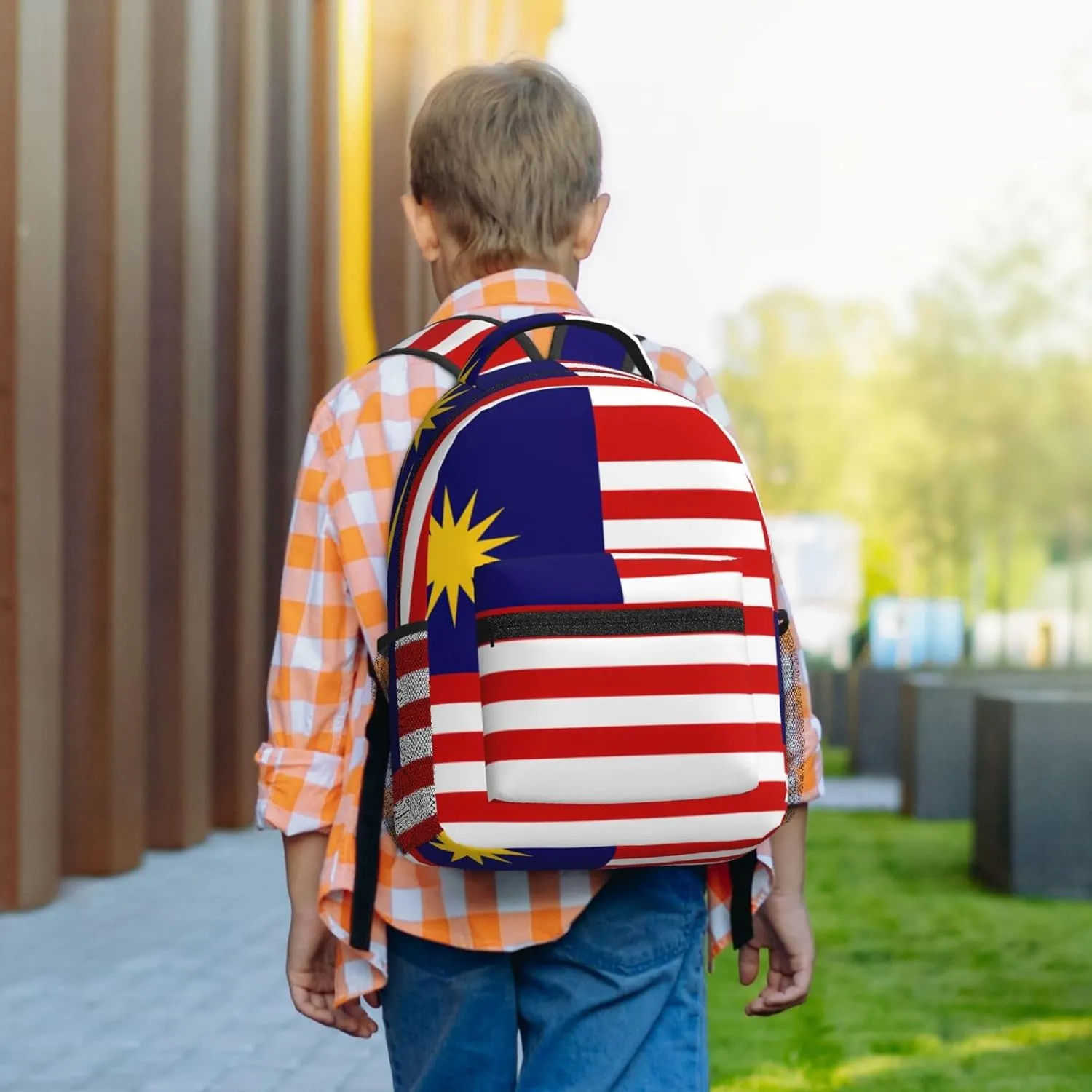 Malaysia Flag Backpacks For Women Men,Travel Laptop Back Pack 16.5 Inch,Work Bag Personal Item Book Bags