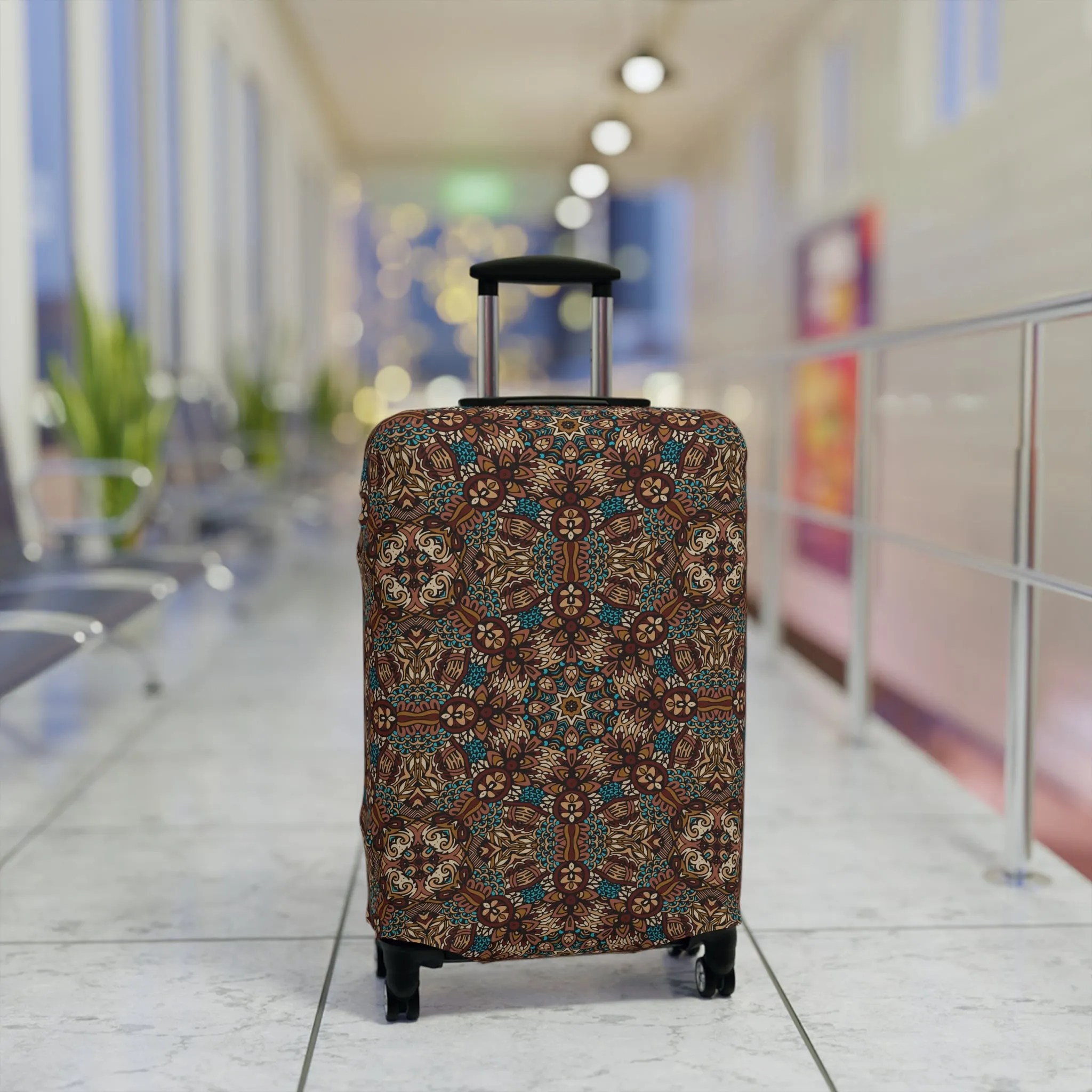Mandala Luggage Cover - Stylish Mandala Suitcase Protector