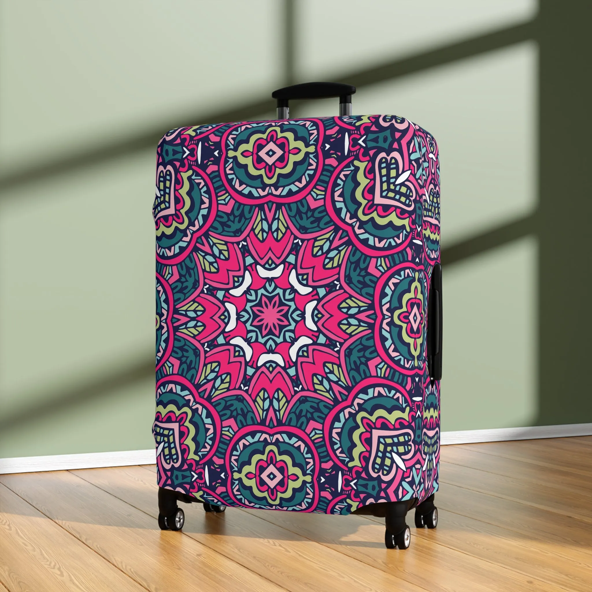 Mandala Luggage Cover - Stylish Mandala Suitcase Protector
