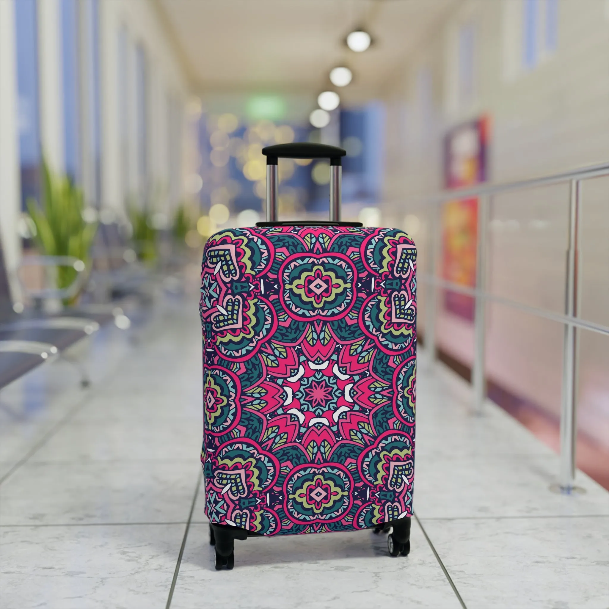 Mandala Luggage Cover - Stylish Mandala Suitcase Protector