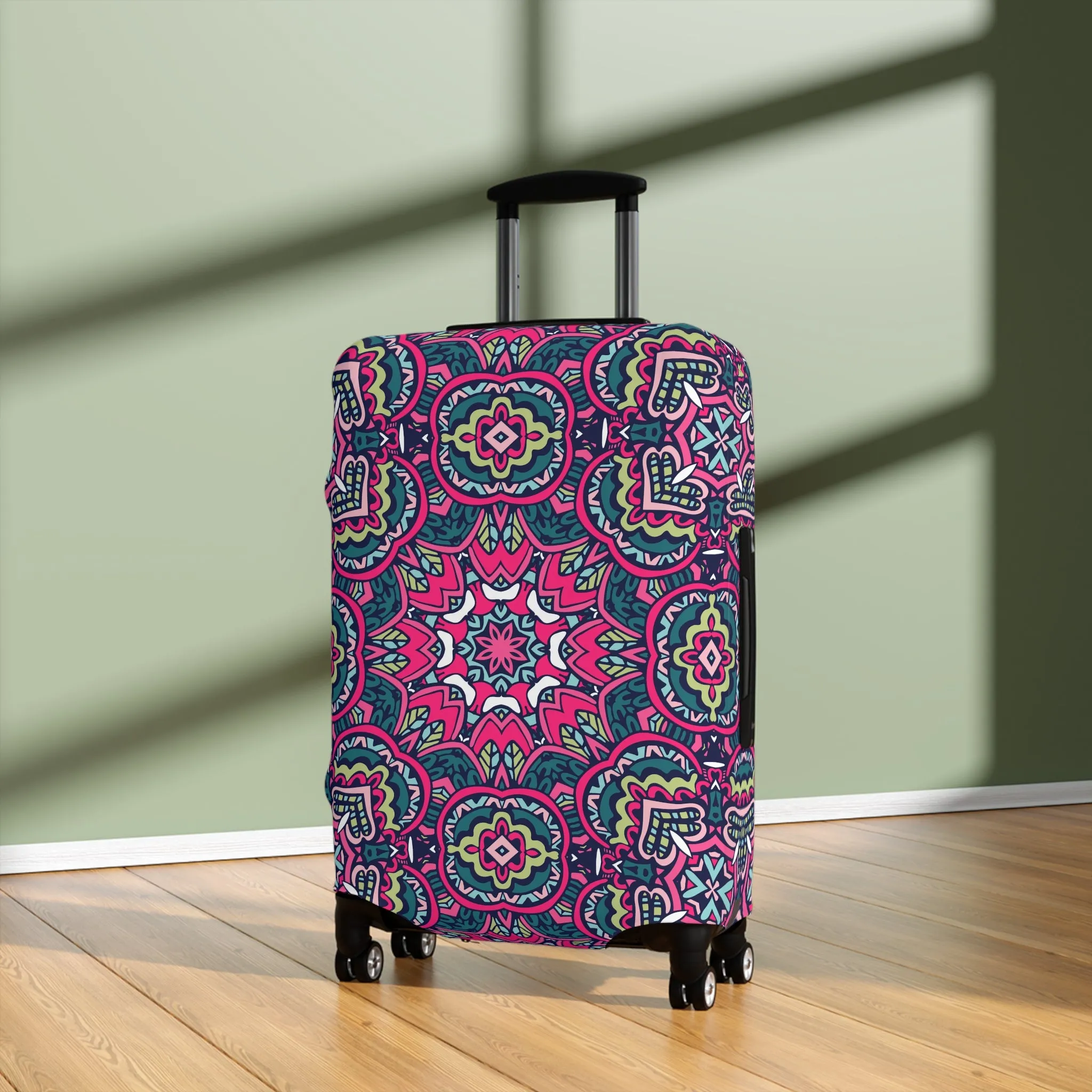 Mandala Luggage Cover - Stylish Mandala Suitcase Protector