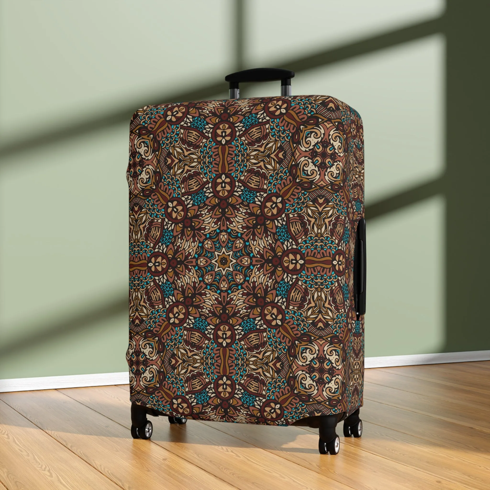 Mandala Luggage Cover - Stylish Mandala Suitcase Protector
