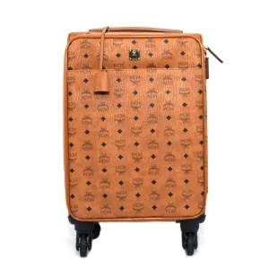 MCM Carry On Luggage Cognac - Small