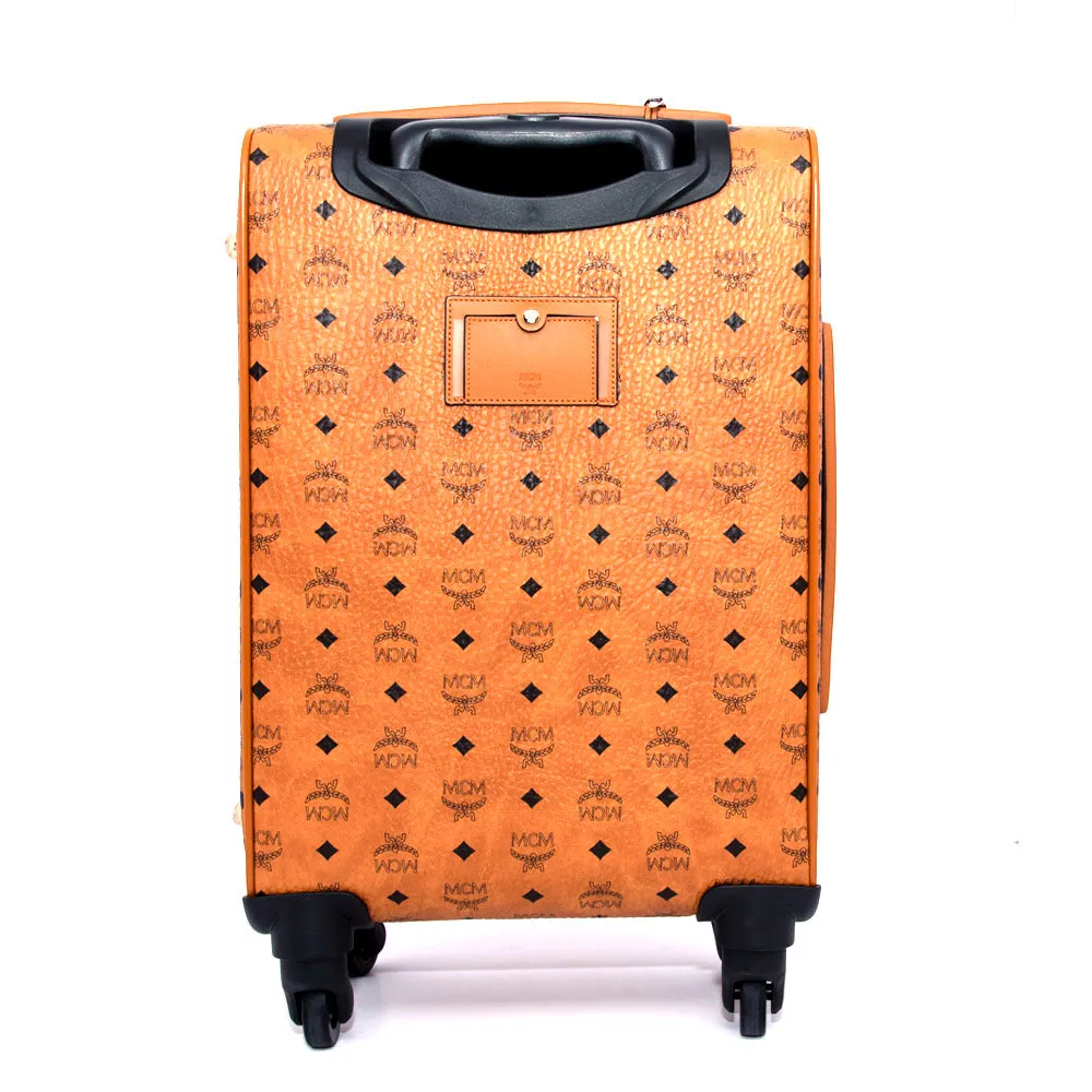 MCM Carry On Luggage Cognac - Small