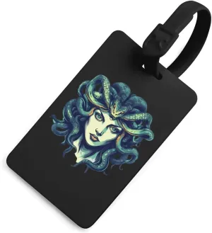 Medusa Greek Mythology Funny Luggage Tag Name ID Identify Suitcase Tags for Travel Bag Baggage Easy Identification