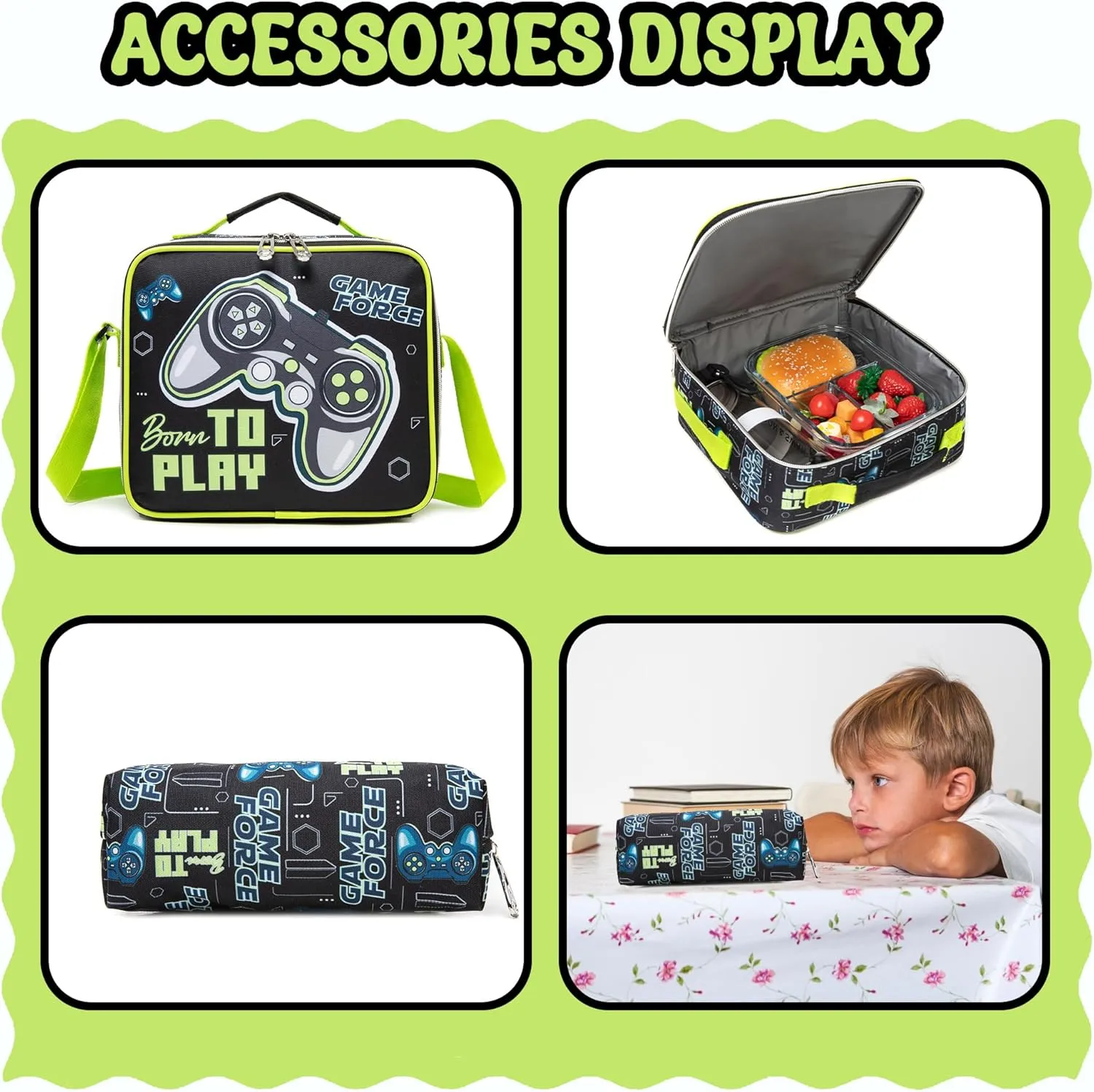 Meetbelify Kids Backpacks with Wheels for Boys Football Rolling Backpack with Lunch Box for Elementary Students Trip Luggage for Boys Ages 6-8
