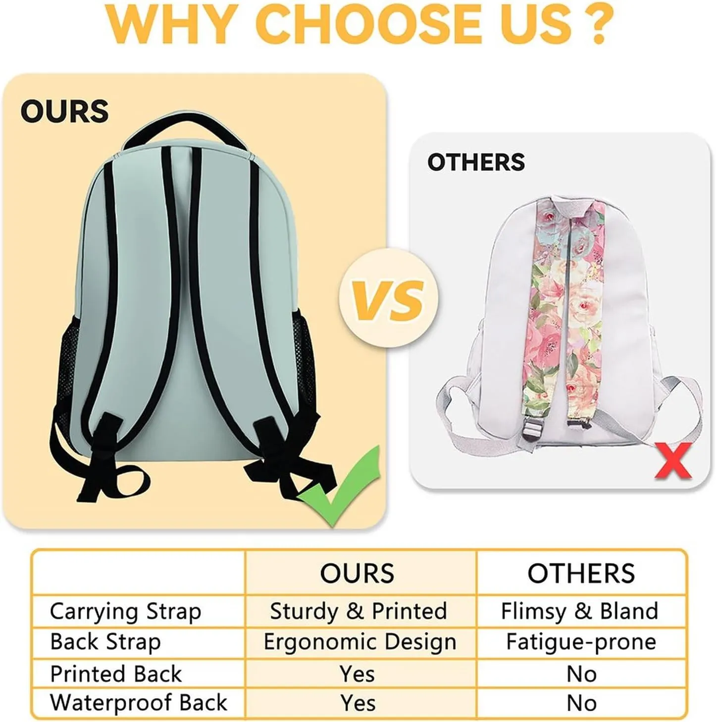 Mercuryelf Horse Backpack for Girls, 16 Inches Mint Green Backpacks for School, Fashion Just a Girl Who Loves Horses Bookbag for Kids