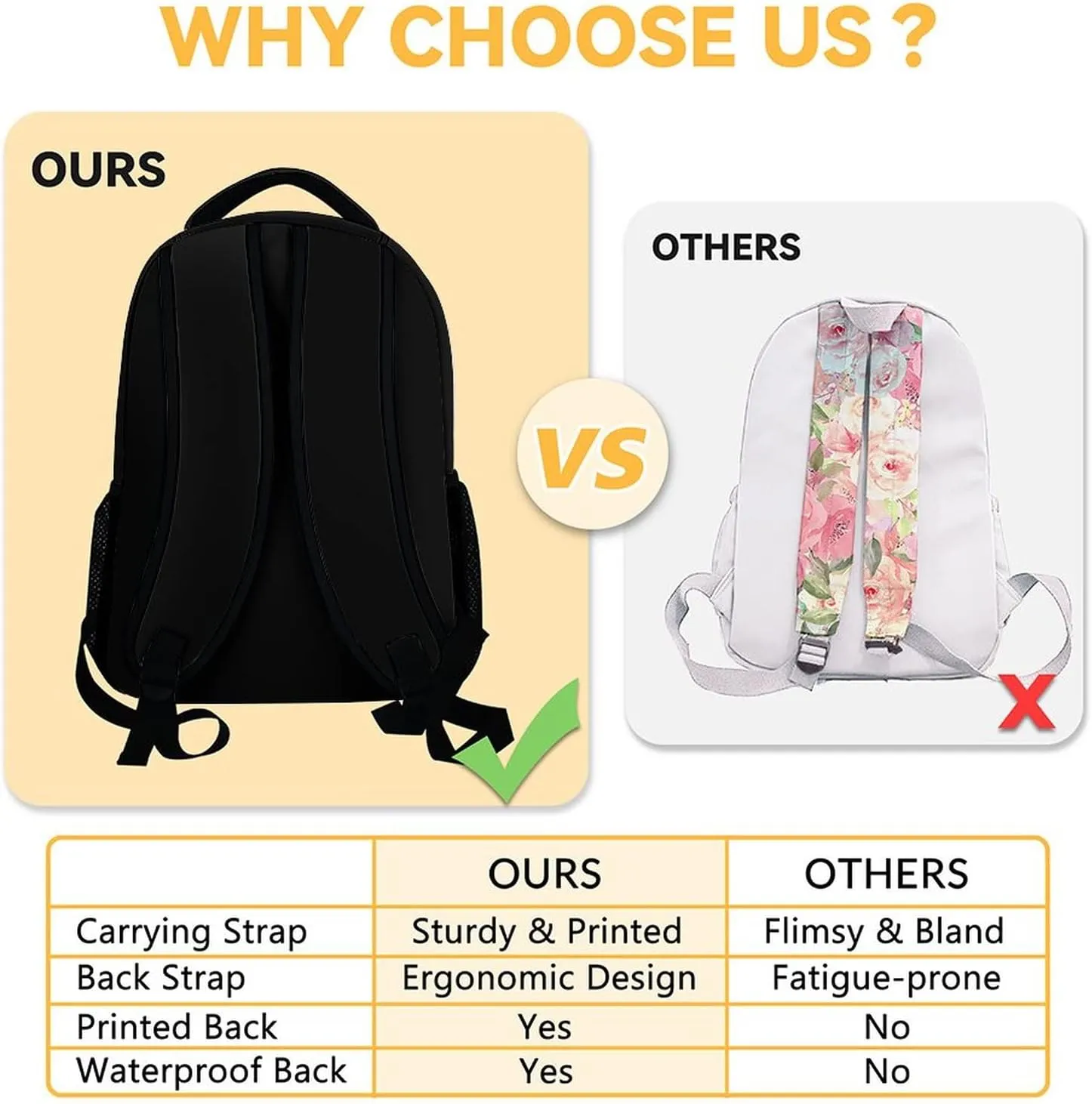 Mercuryelf Kid Backpack for Girls - 17 Inch Custom Black Lightweight Durable Kid Backpack - Large Capacity Garbage Truck Bookbag for School, Travel and Camp