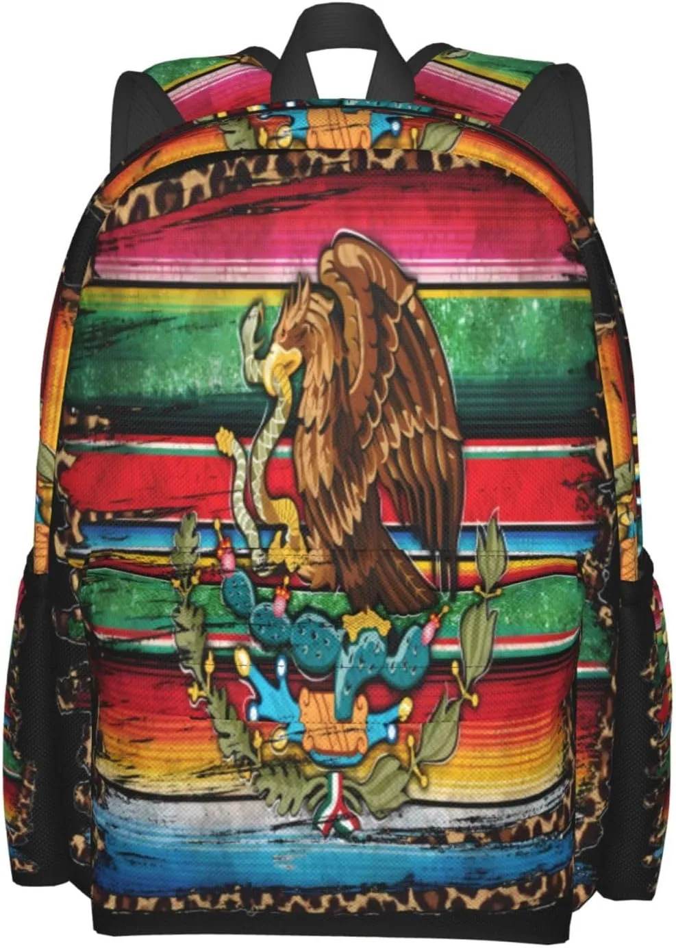 Mexico Mexican Eagle Flag Laptop Backpack Work Travel Backpacks Business Rucksack Casual Outdoor Daypack with Adjustable Strap Bags for Sports Office Gym Hiking