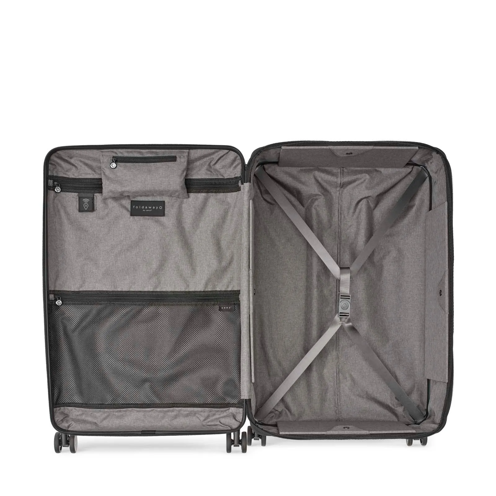 Midnight Blue Brownfoldable large check in trolley senz° foldaway large check in trolley