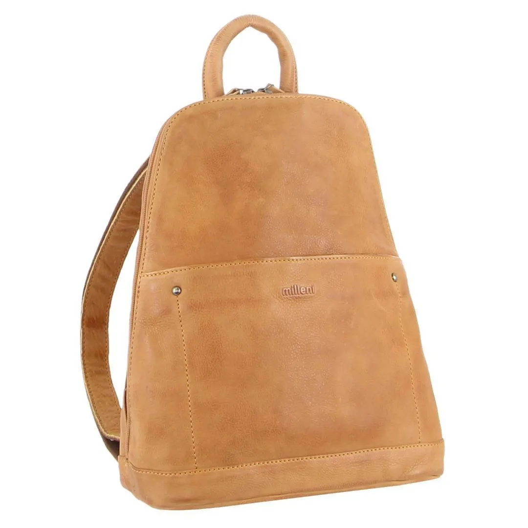 Milleni Italian Nappa Leather Backpack Travel Bag