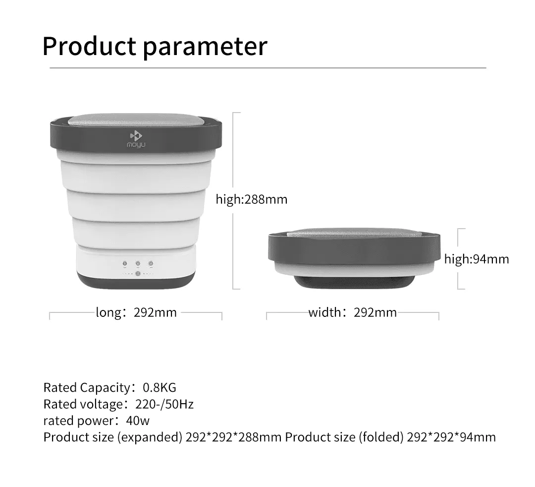 Mini Portable Washer - Compact Foldable Laundry Solution