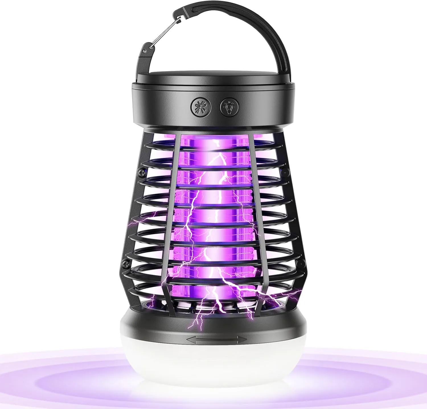 Minimoon Portable Bug Zapper 3-in-1 Outdoor Rechargeable Wireless Mosquito Killer - 2000mAh Compact Bug Zapper with Light, Small Fly Insects Lamp Trap for Outdoor Adventures, Garden, Yard, Campsite