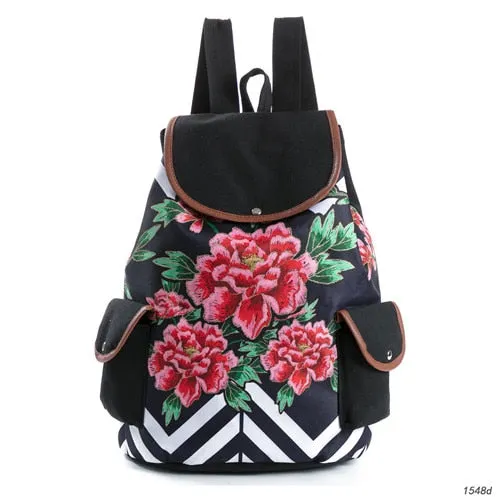 Miyahouse Canvas School Backpack