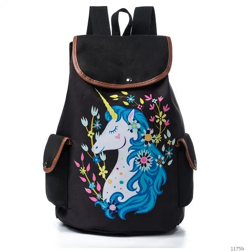 Miyahouse Canvas School Backpack