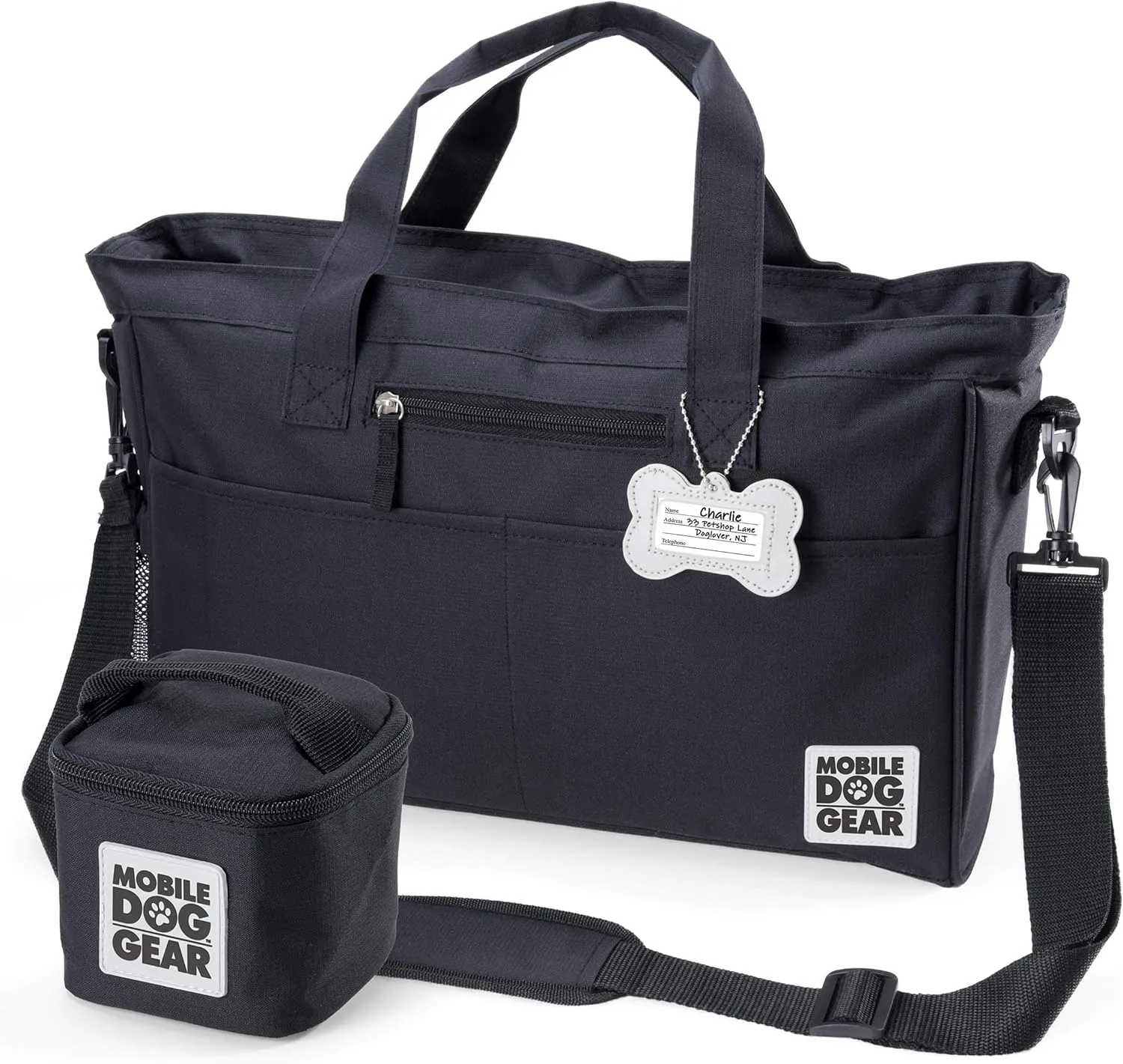 Mobile Dog Gear, Day Away Tote Bag, Black, One Size, Meets Airline Requirements