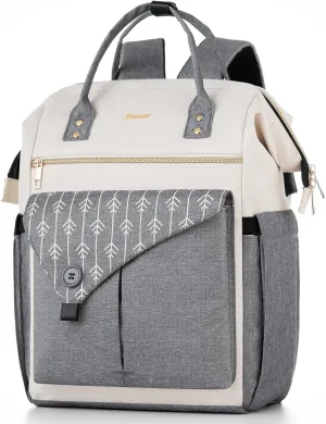 MOMUVO Laptop Backpack for Women 15.6 Inch Laptop Bag with USB Port, Student Bookbag Water Resistant Backpacks Teacher Nurse Stylish Travel Bags Purse for School College, Work