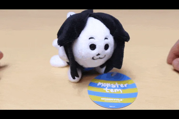 Monster Temmie Keychain Plush