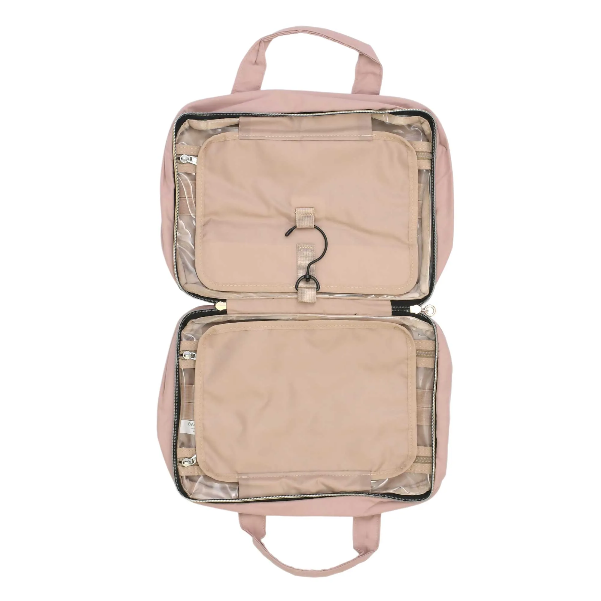 Mosafer Bag-smart Aurora Polyester Soft Pink Wash Bag, Size: 32X23X10.5cm