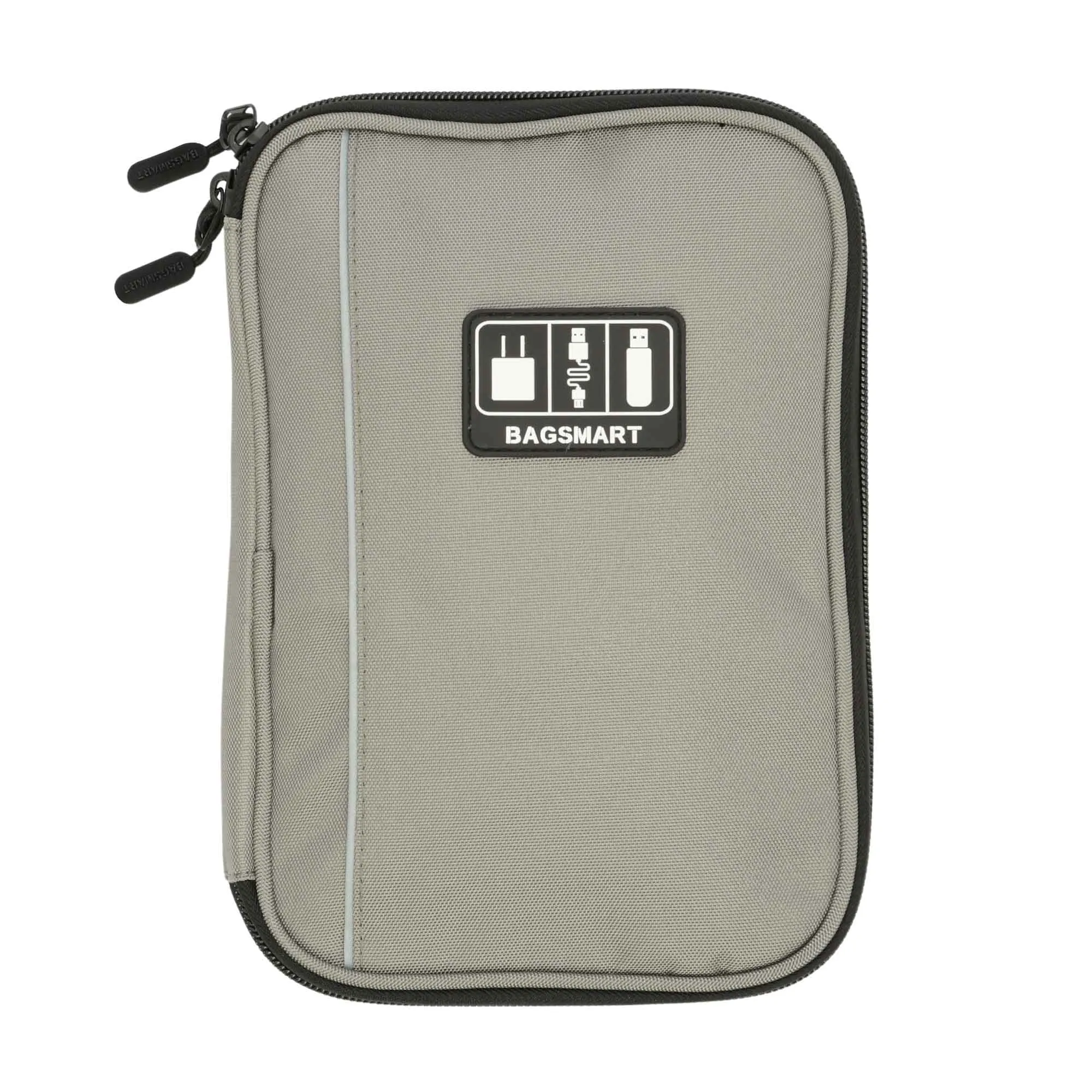 Mosafer Bag-smart Polyester Light Grey Electronics Organizer, Size: 16X2.5X24cm