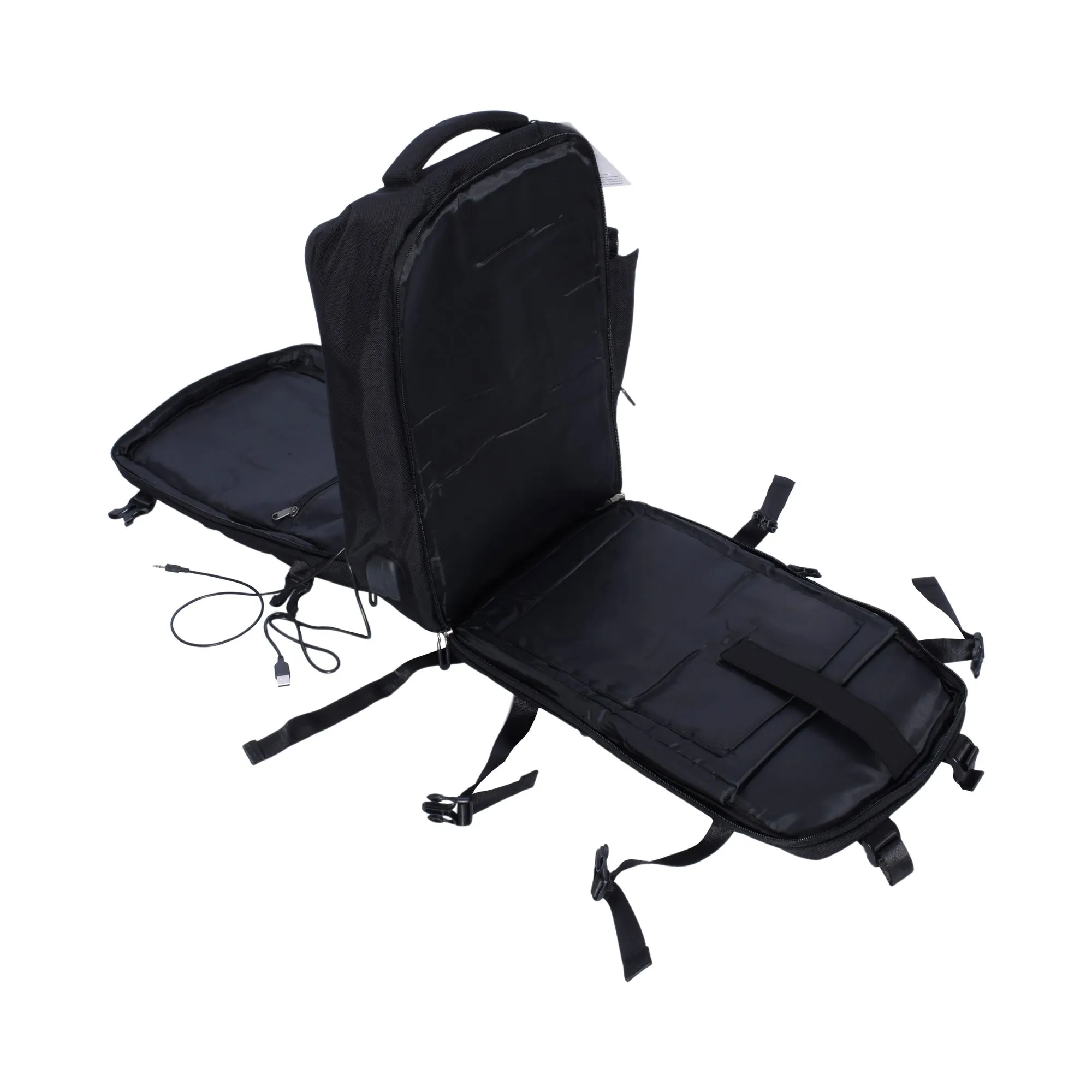 Mosafer Bange Black Small Backpack, Size : 19X8X11cm 0.98kg