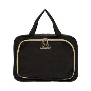 Mosafer Women's Polyester Black Travel Toiletry, Size : 28X8X19cm