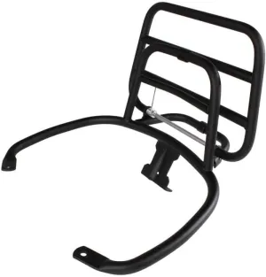 MotoSport Foldable Black Luggage Rack; Vespa GTS Scooter