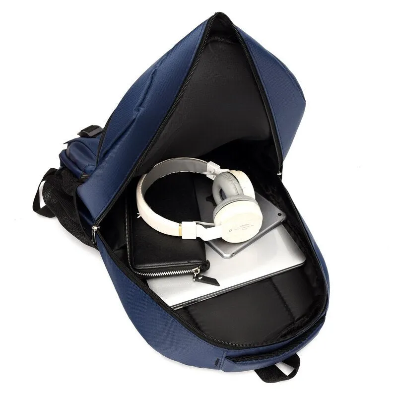 Multifunctional Business Backpack For Men Fashion High-quality Oxford Cloth 15.6 Inch Laptop Backbag Waterproof Portable Travel