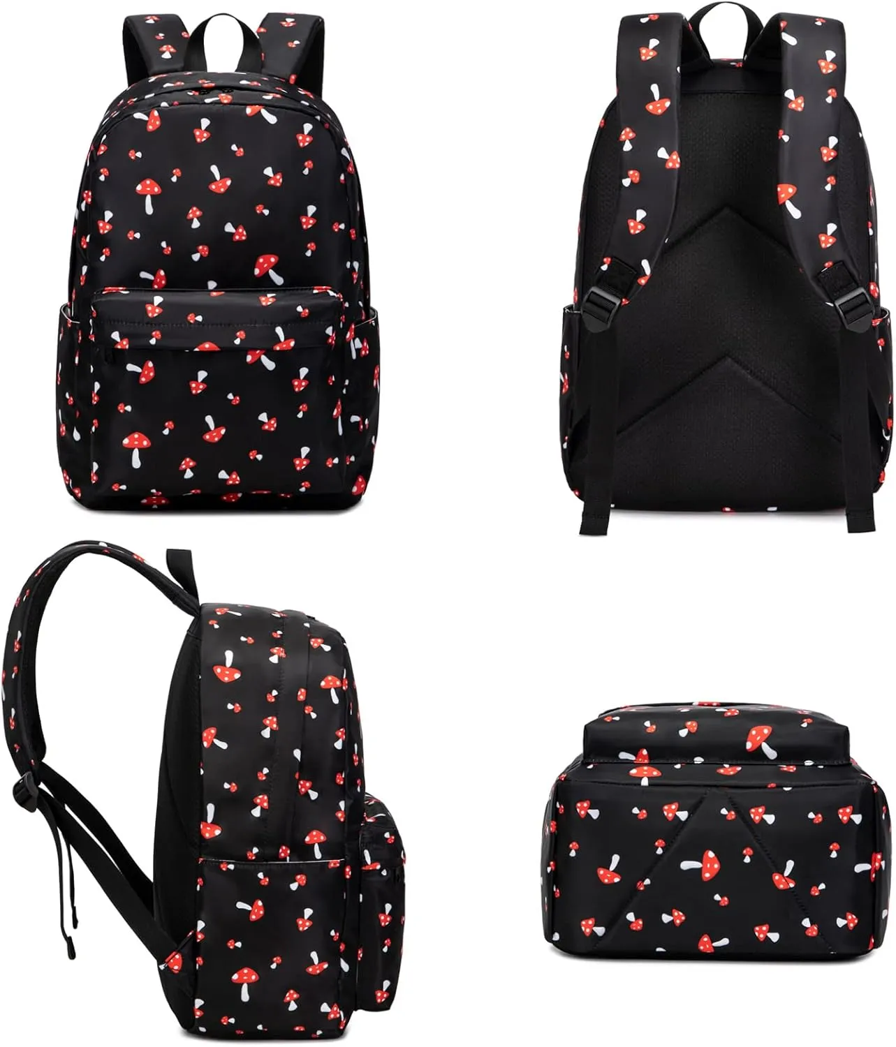 Mushroom School Backpack for Girls Womens, School Bags Collge Bookbags Laptop Backpacks for Kids Teens Adults