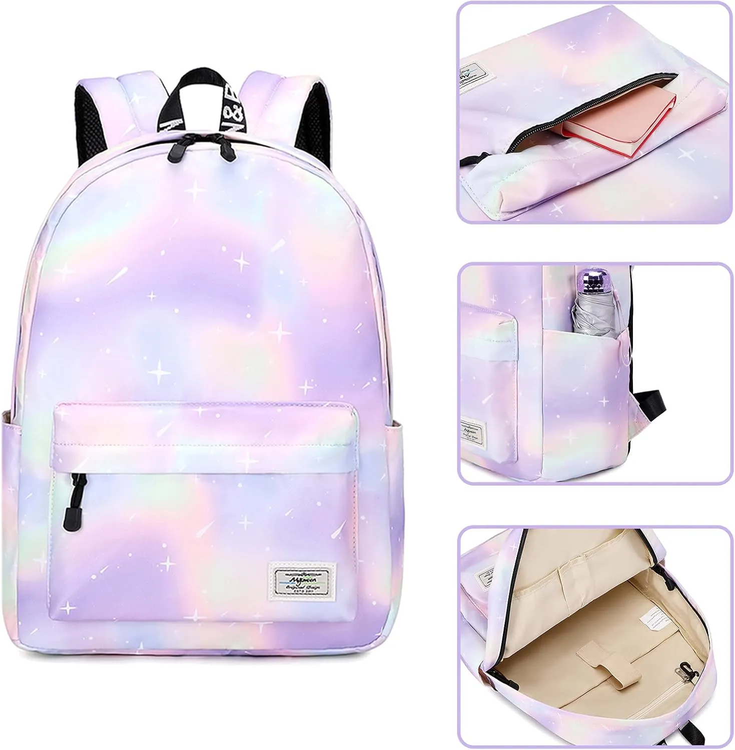 mygreen Kids Backpack, Kawaii Girls Backpack for School Ages 8-12
