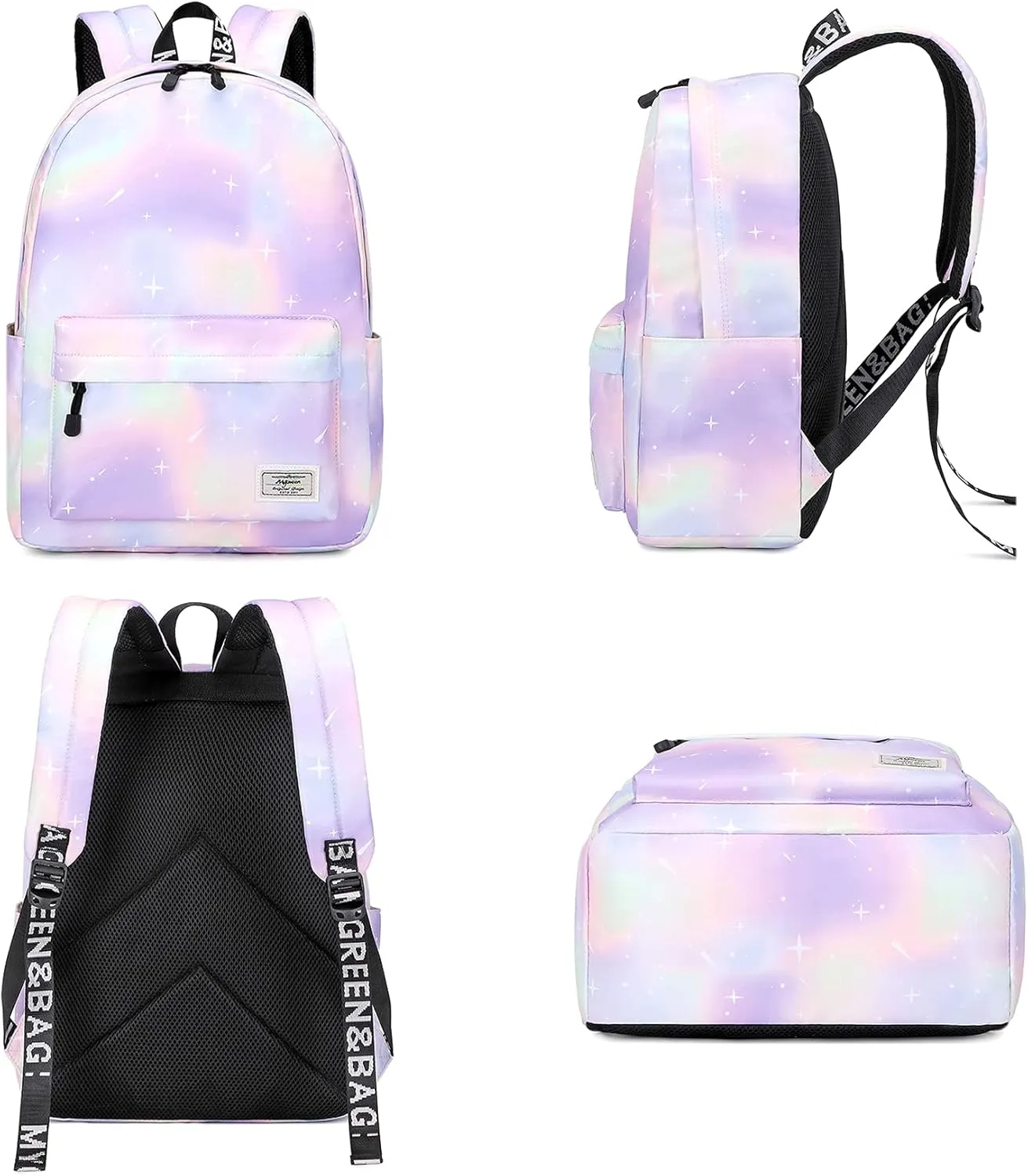 mygreen Kids Backpack, Kawaii Girls Backpack for School Ages 8-12