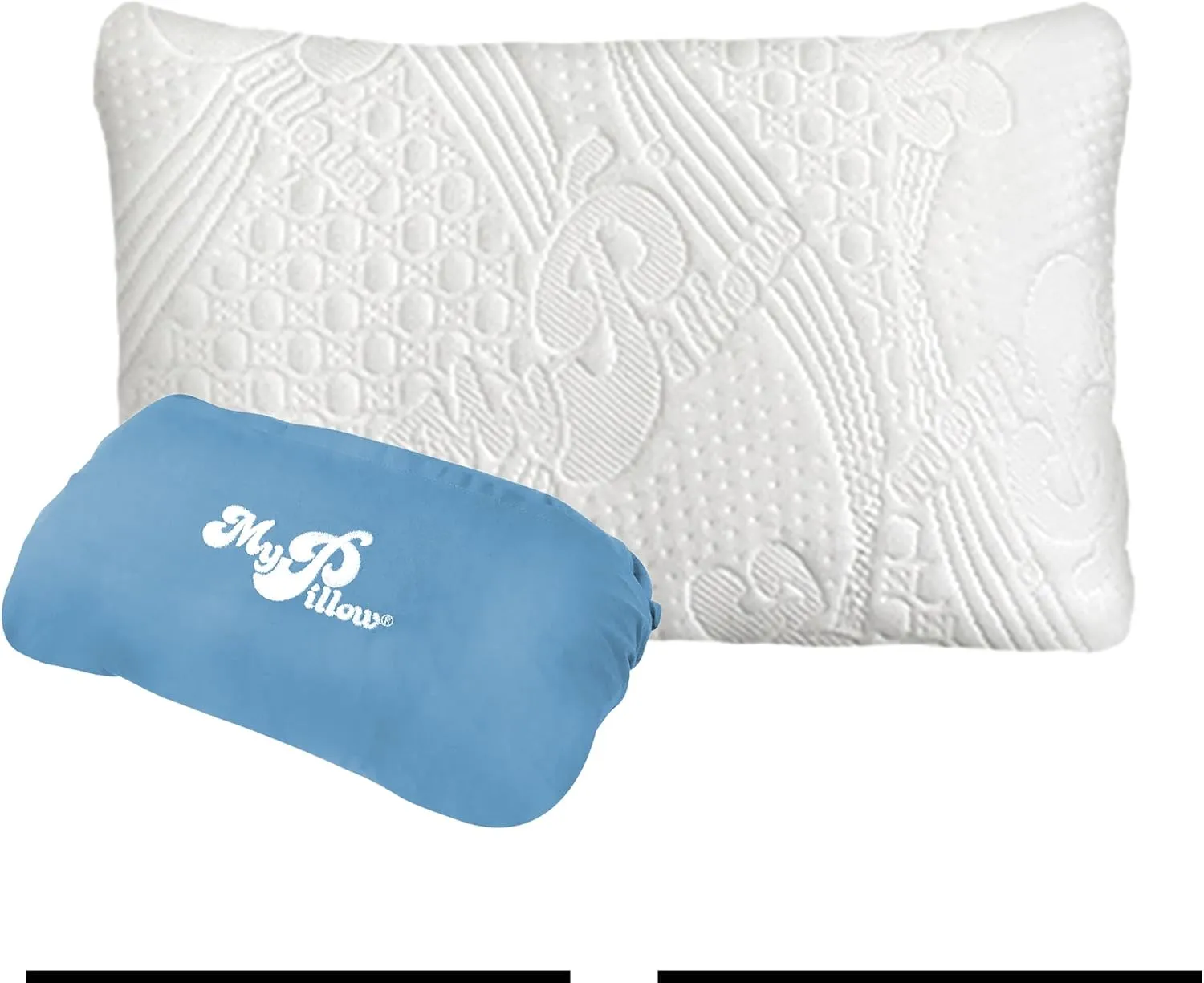 MyPillow Multi-Use Travel Pillow Compact Pillow for On-The-Go Comfort and Sleeping, Portable, Compact, Washable Pillow for Adult and Kids Neck Support [Lilac]