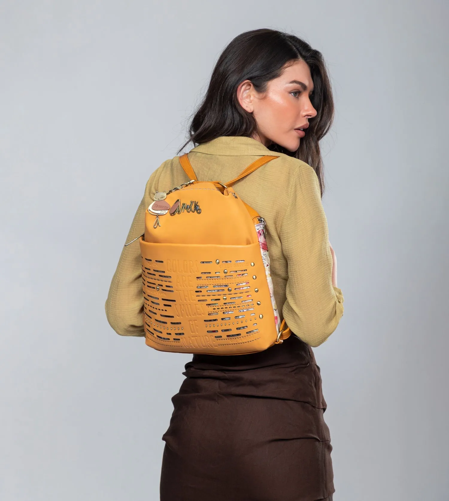 Nature Ochère Pachamama Record-breaking sale en à sac dos Worldwide delivery Convertible Bag