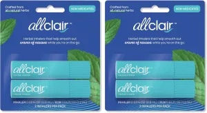 Nausea Relief Inhaler - All-Natural Remedy for Motion Sickness, Morning Sickness, Stress, and Queasiness - Fast-Acting, Drug-Free, Non-Drowsy & Portable Travel Essential - Pack of 4 Inhalers