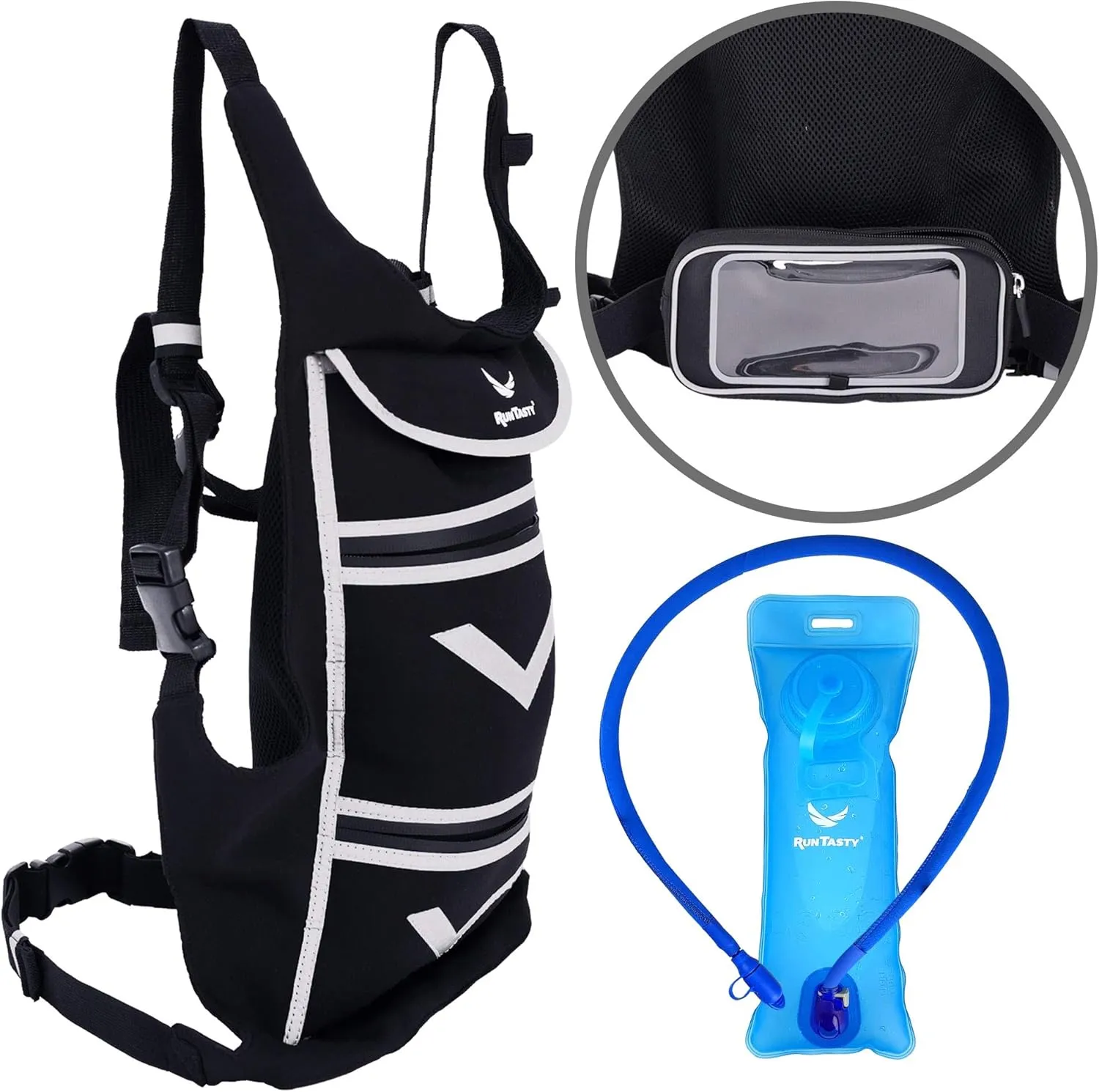 New 1.5L/50 oz. Hydration Bladder Water Storage Bag. Tough TPU Material, Leak-Proof, Side Handle for Convenient Filling, Easy Push-Pull Mouthpiece!