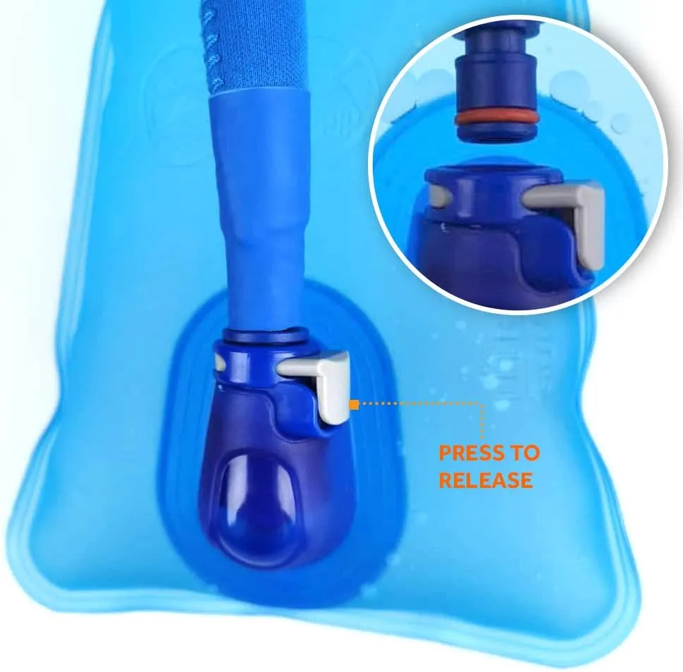New 1.5L/50 oz. Hydration Bladder Water Storage Bag. Tough TPU Material, Leak-Proof, Side Handle for Convenient Filling, Easy Push-Pull Mouthpiece!