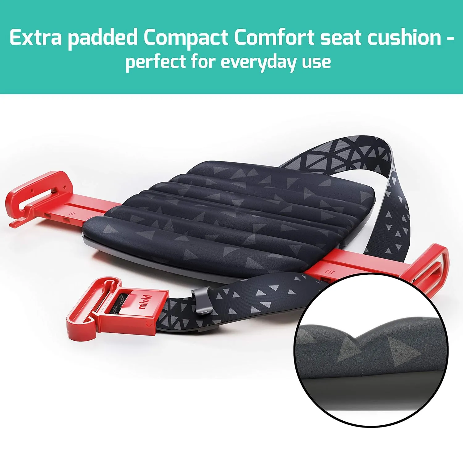 New mifold Comfort Grab-and-go Car Backless Booster Seat-Compact and Portable for Every Day and Carpooling, Travel, Taxis etc. Narrow and Lightweight car seat, Royal Purple