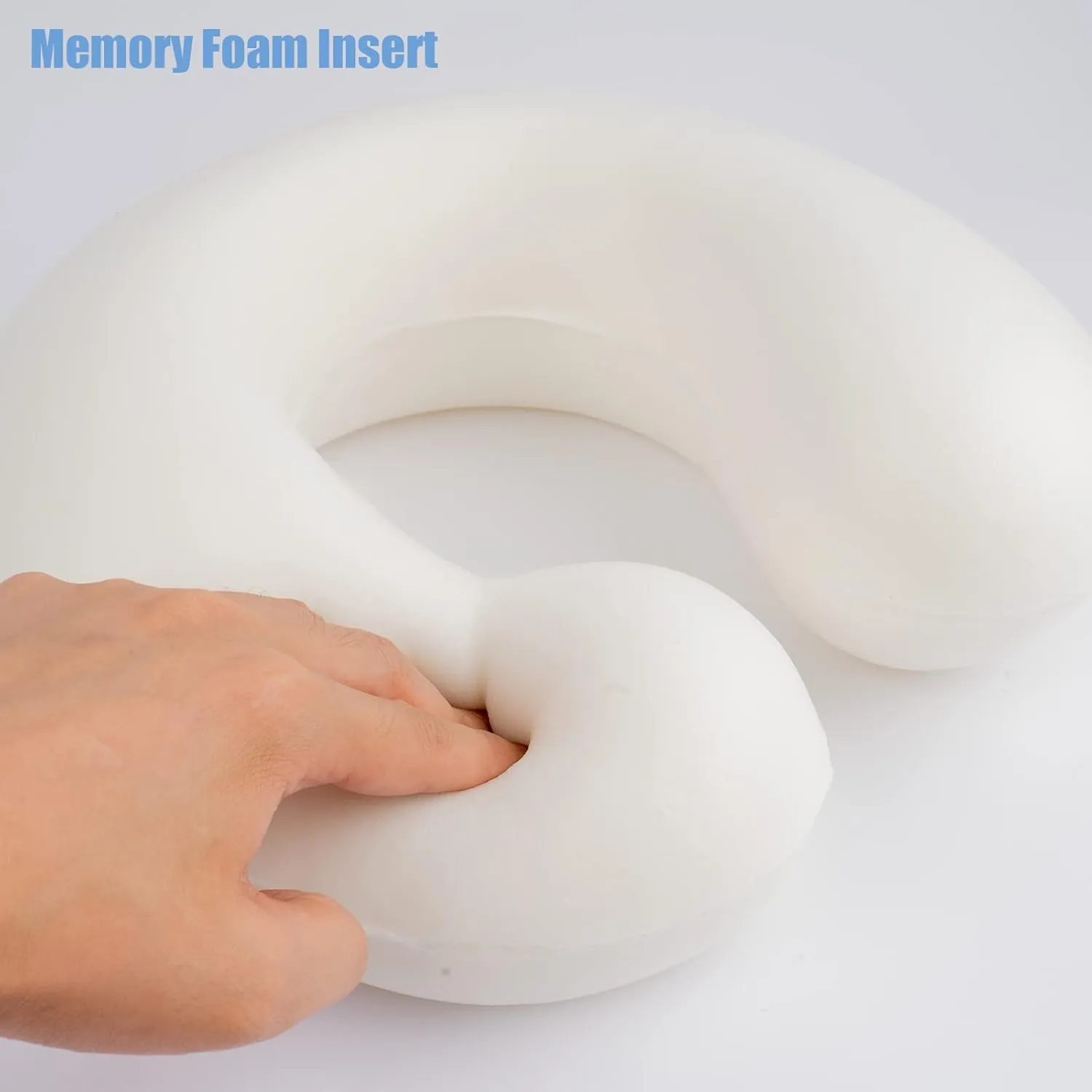 Niuniu Daddy Axolotl Neck Pillow for Traveling, Memory Foam Cervical Travel Neck Support Pillows Portable for Airplane Car Sleep, Long Trip Age 8  Children with Boys Girls Including Adults