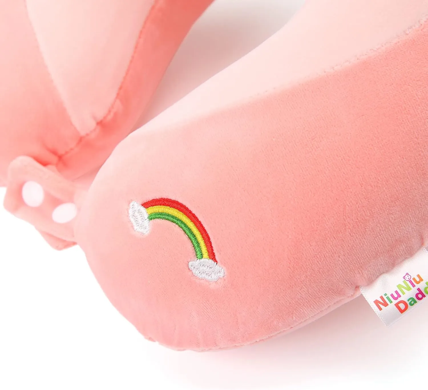 Niuniu Daddy Neck Pillow for Traveling, Pure Memory Foam Travel Neck Support Pillows for Airplane, Car Headrest Sleep - Age 8  Children Kids Including Adults - Unicorn Travel Pillow