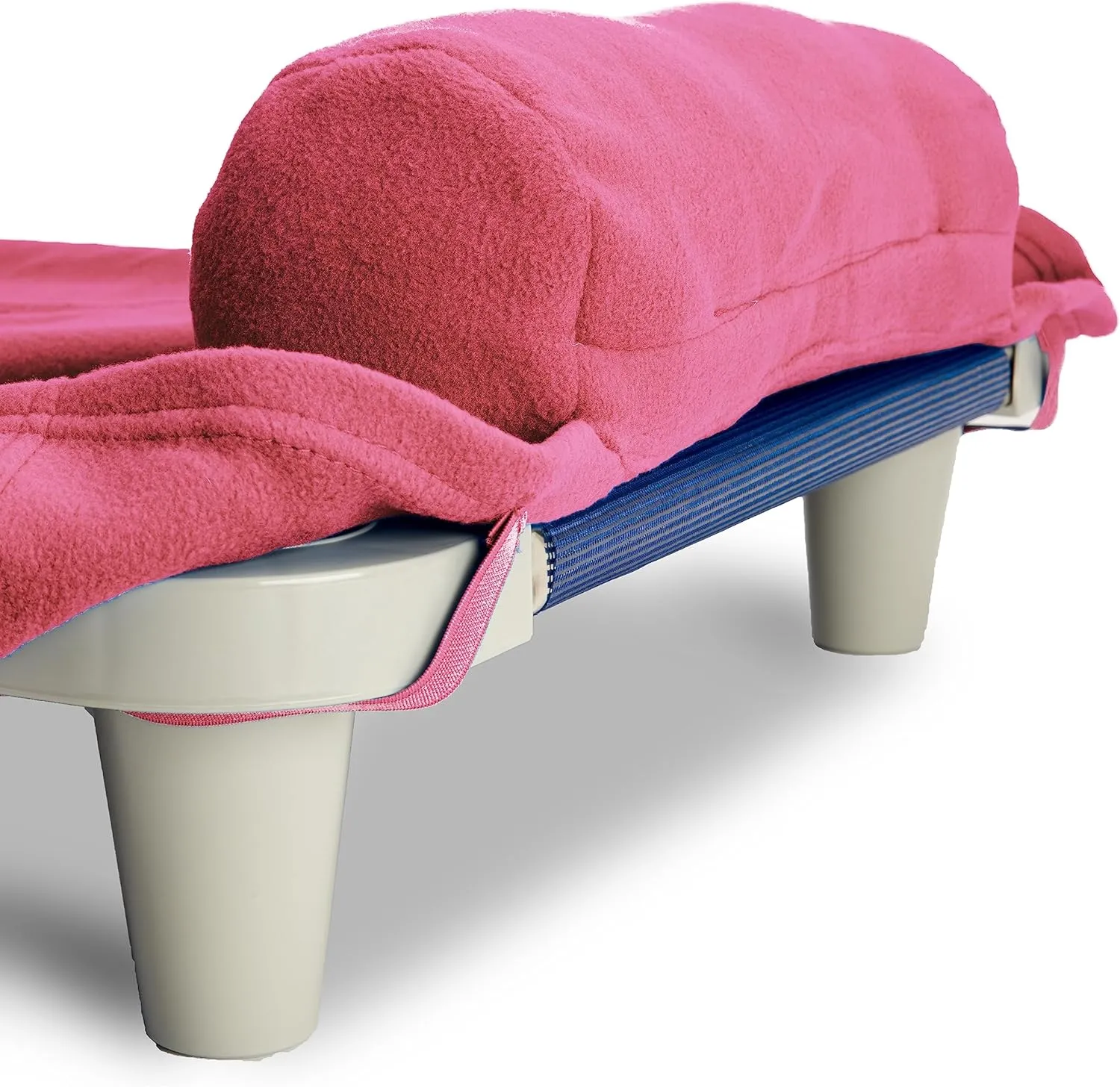 Northwest Rollee Pollee Nap Sac Roll-Up Toddler Blanket with Attached Pillow – Soft Fleece Preschool Nap Mat for Daycare or Travel – Machine Washable – Pink