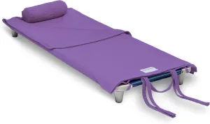 Northwest Rollee Pollee Nap Sac Roll-Up Toddler Blanket with Attached Pillow – Soft Fleece Preschool Nap Mat for Daycare or Travel – Machine Washable – Purple