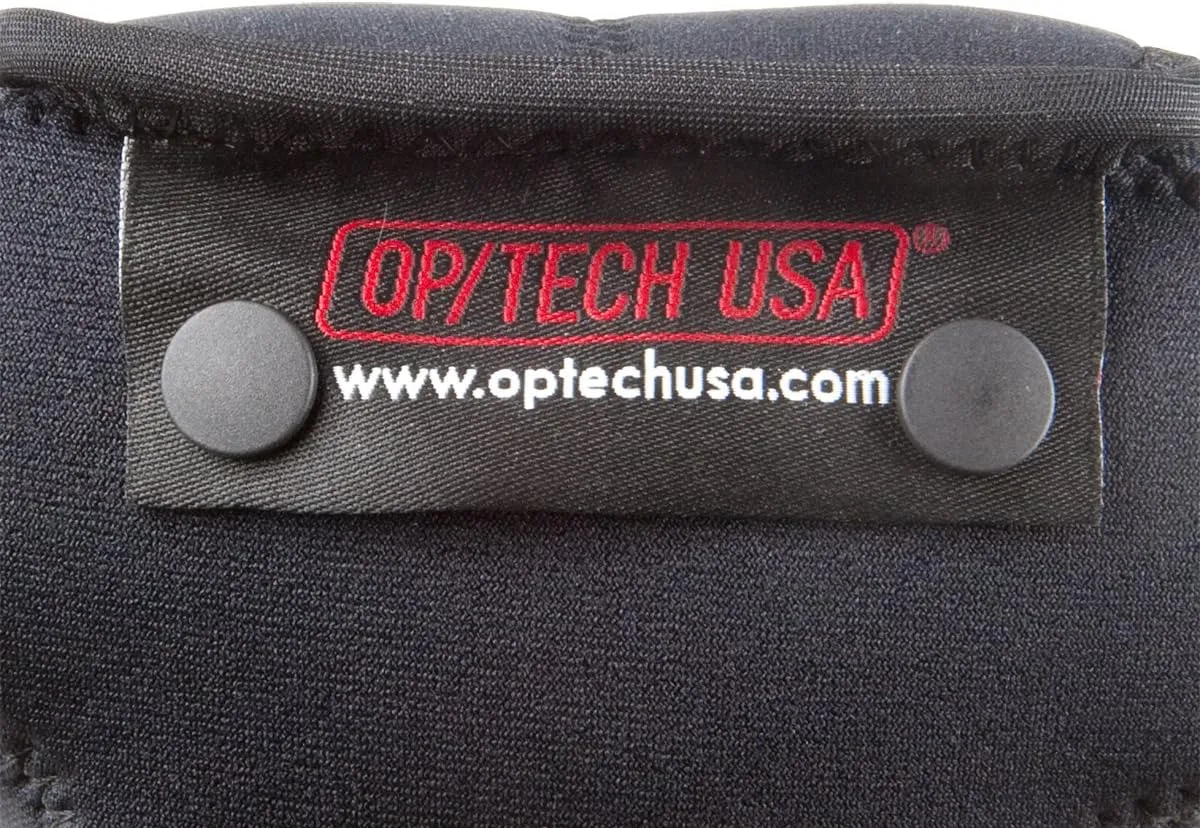 OP/TECH USA Soft Pouch – Compact digital camera case, lightweight accessories pouch, sleek neoprene sleeve for DSLR, perfect for backpacks & travel – durable protection in style D-SLR Zoom Black